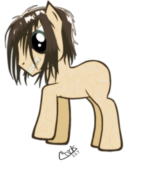 Size: 1035x1225 | Tagged: safe, artist:chris117, pony, attack on titan, eren jaeger, ponified, rogue titan, solo