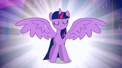 Size: 1280x720 | Tagged: safe, screencap, twilight sparkle, alicorn, pony, g4, magical mystery cure, female, mare, solo, twilight sparkle (alicorn)