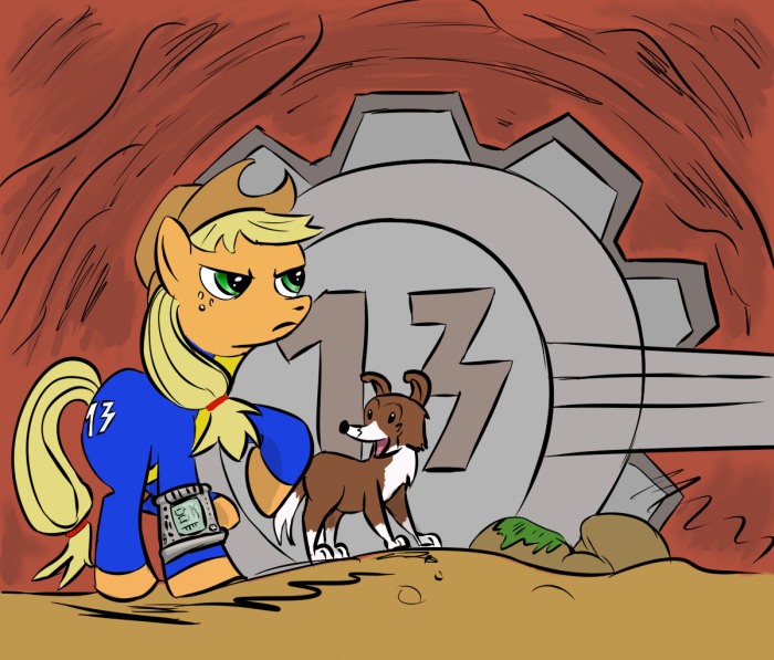 #471239 - artist needed, safe, applejack, winona, g4, crossover ...