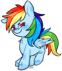 Size: 377x428 | Tagged: safe, artist:soullessteddybear, rainbow dash, g4, female, solo, unshorn fetlocks