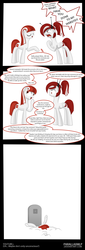 Size: 1024x3000 | Tagged: safe, artist:parallaxmlp, earth pony, pegasus, pony, comic, google, google plus drama, google+, grave, gravestone, implied death, implied murder, ponified, youtube