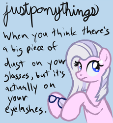 Size: 700x761 | Tagged: safe, artist:arrkhal, oc, oc only, oc:heartcall, earth pony, pony, glasses, justgirlythings, justlittlethings, justponythings, parody, solo, tumblr