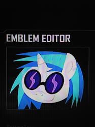 Size: 1936x2592 | Tagged: safe, dj pon-3, vinyl scratch, g4, call of duty, call of duty: black ops 2, emblem editor, female, solo