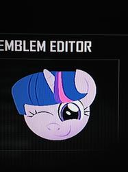 Size: 1936x2592 | Tagged: safe, twilight sparkle, g4, call of duty, call of duty: black ops 2, emblem editor, female, solo