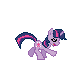 Size: 166x156 | Tagged: safe, artist:ponynoia, twilight sparkle, pony, unicorn, g4, adorkable, animated, cute, dancing, desktop ponies, do the sparkle, dork, eyes closed, female, mare, pixel art, simple background, solo, tongue out, transparent background