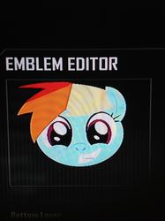 Size: 1936x2592 | Tagged: safe, rainbow dash, g4, call of duty, call of duty: black ops 2, emblem editor, female, solo