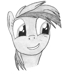 Size: 3959x4523 | Tagged: safe, artist:idontrunntoofast, rainbow dash, g4, female, monochrome, solo