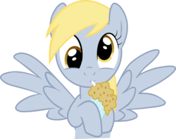 Size: 7727x6120 | Tagged: safe, artist:heavyecho, derpy hooves, pegasus, pony, g4, absurd resolution, cute, derpabetes, female, mare, milkshake, solo