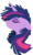 Size: 640x1080 | Tagged: safe, artist:rariedash, edit, twilight sparkle, pony, unicorn, g4, alicorn drama, bust, drama, eyes closed, female, floppy ears, horn, lineless, mare, portrait, profile, simple background, solo, transparent background