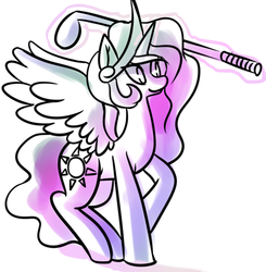 Size: 500x510 | Tagged: safe, artist:fauxsquared, princess celestia, tumblr:it's always sunny in canterlot, g4, female, golf, solo, tumblr