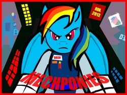 Size: 720x538 | Tagged: safe, artist:rdk, rainbow dash, g4, digital art, female, mecha, solo