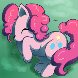 Size: 600x600 | Tagged: safe, artist:butterscotch25, pinkie pie, g4, cute, diapinkes, female, sleeping, solo