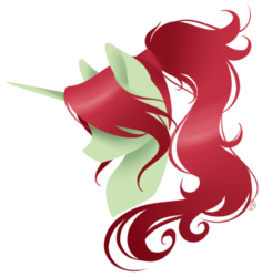 Size: 349x370 | Tagged: safe, artist:haventide, oc, oc only, oc:whysteria, alicorn, pony, alicorn oc, bust, female, high ponytail, long hair, mare, ponytail, solo