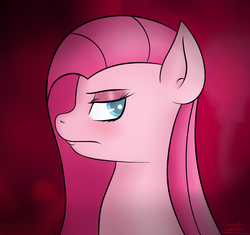 Size: 2645x2485 | Tagged: safe, artist:flamelonewolf, pinkie pie, g4, blushing, female, pinkamena diane pie, solo