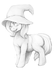 Size: 1240x1748 | Tagged: safe, artist:ronniesponies, trixie, pony, unicorn, g4, chubby, female, mare, solo