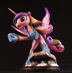 Size: 800x811 | Tagged: safe, artist:frozenpyro71, princess cadance, g4, armor, crystal guard armor, irl, photo, sculpture, solo