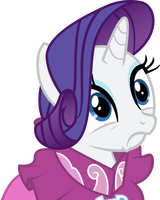 Size: 160x200 | Tagged: safe, rarity, pony, unicorn, g4, clothes, dress, female, horn, mare, reaction image, scared, shocked, simple background, solo, transparent background