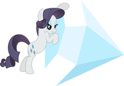 Size: 287x200 | Tagged: safe, artist:archaeidae, rarity, tom, earth pony, pony, g4, the return of harmony, diamond, discorded, earth pony rarity, female, gem, mare, simple background, solo, transparent background, vector