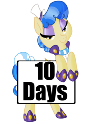 Size: 754x1058 | Tagged: safe, artist:loryska, sapphire shores, earth pony, pony, g4, countdown, female, mare, simple background, solo, transparent background