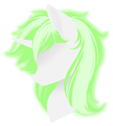 Size: 222x247 | Tagged: safe, artist:haventide, oc, oc only, pony, unicorn, bust, neon shimmers, solo