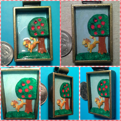 Size: 1024x1024 | Tagged: safe, artist:silk-locket, applejack, g4, apple tree, applebucking, female, pendant, photo, solo, tree