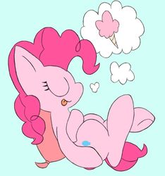 Size: 784x838 | Tagged: safe, artist:aqua_remix, pinkie pie, g4, cotton candy, dream, female, food, sleeping, solo