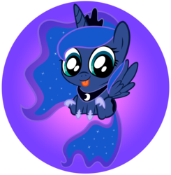 Size: 3000x3055 | Tagged: safe, artist:scourge707, artist:stepandy, edit, princess luna, g4, colored, female, filly, simple background, solo, transparent background, vector, woona