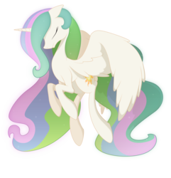 Size: 5257x5455 | Tagged: safe, artist:emkay-mlp, princess celestia, pony, g4, absurd resolution, eyes closed, female, mare, simple background, solo, transparent background, vector