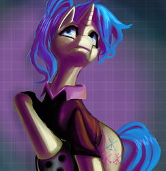 Size: 2040x2100 | Tagged: safe, artist:fauxsquared, allie way, pony, unicorn, g4, bowling ball, female, mare, solo