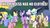 Size: 598x337 | Tagged: safe, edit, edited screencap, screencap, dainty dove, dane tee dove, eclair créme, fine line, lyrica lilac, masquerade, maxie, north star, royal ribbon, sealed scroll, spike, twilight sparkle, alicorn, pony, g4, my little pony: friendship is magic, princess twilight sparkle (episode), season 4, caption, female, hub logo, male, mare, stallion, twilight sparkle (alicorn)