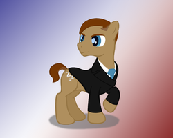 Size: 1000x800 | Tagged: artist needed, safe, earth pony, pony, american presidents, calvin coolidge, clothes, necktie, ponified, solo, suit