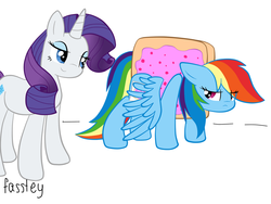 Size: 1024x768 | Tagged: safe, artist:fasstey, rainbow dash, rarity, g4, female, lesbian, nyan dash, ship:raridash, shipping