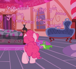 Size: 1280x1164 | Tagged: safe, artist:surgicalarts, gummy, pinkie pie, g4, thepinkling