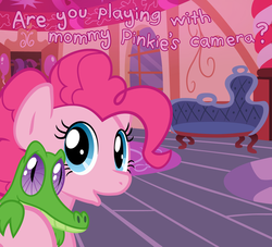 Size: 1280x1164 | Tagged: safe, artist:surgicalarts, gummy, pinkie pie, g4, thepinkling