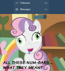 Size: 389x422 | Tagged: safe, sweetie belle, g4, derp, female, solo, sweetiedumb, sweetiepoo, tumblr