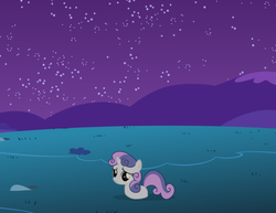 Size: 500x386 | Tagged: safe, sweetie belle, worm pony, g4, amputee, female, legless, ponyloaf, sad, solo, sweetiepoo