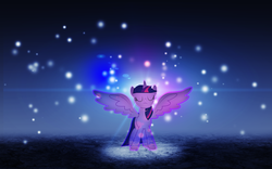 Size: 1920x1200 | Tagged: safe, artist:0verated, artist:a01421, edit, twilight sparkle, alicorn, pony, g4, female, mare, solo, spread wings, twilight sparkle (alicorn), vector, wallpaper, wallpaper edit, wings