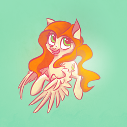 Size: 500x500 | Tagged: safe, artist:syntactics, oc, oc only, oc:feather, pegasus, pony, female, mare, solo