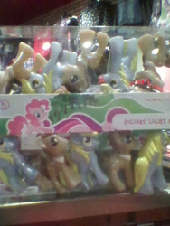 Size: 300x400 | Tagged: safe, derpy hooves, doctor whooves, pinkie pie, time turner, pegasus, pony, g4, christmas lights, female, irl, mare, ornament, photo, toy