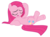 Size: 2500x1865 | Tagged: safe, artist:ekkitathefilly, pinkie pie, earth pony, pony, g4, magical mystery cure, belly, female, pinkamena diane pie, rubbing head, simple background, solo, transparent background, vector