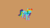 Size: 3072x1699 | Tagged: safe, artist:xieril, rainbow dash, pegasus, pony, g4, brown background, female, hexels, minimalist, simple background, solo