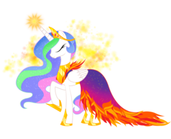 Size: 9600x7800 | Tagged: safe, artist:deldiz, princess celestia, pony, g4, absurd resolution, clothes, dress, eyes closed, female, mare, raised hoof, simple background, solo, transparent background, vector