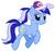 Size: 960x911 | Tagged: safe, artist:amu1000, berry punch, berryshine, minuette, pony, unicorn, g4, female, hat, ponytail, solo