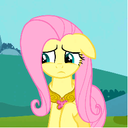 Size: 490x490 | Tagged: safe, screencap, fluttershy, pony, g4, keep calm and flutter on, season 3, animated, element of kindness, female, solo