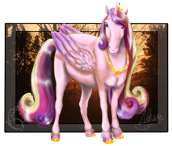 Size: 700x594 | Tagged: safe, artist:tarakas, princess cadance, alicorn, pony, g4, female, realistic, solo, unshorn fetlocks