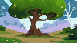 Size: 5333x3000 | Tagged: safe, artist:cloudshadezer0, g4, flower, grass, no pony, park, scenery, show accurate, tree, vector