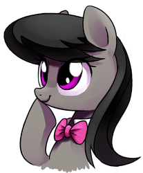 Size: 371x447 | Tagged: safe, artist:30clock, octavia melody, earth pony, pony, g4, female, mare, pixiv, portrait, simple background, solo