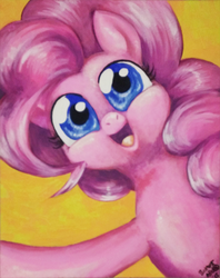 Size: 555x700 | Tagged: safe, artist:addictionhalfway, pinkie pie, earth pony, pony, g4, female, mare, open mouth, solo