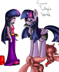 Size: 5000x6000 | Tagged: safe, artist:artsygum, twilight sparkle, human, equestria girls, g4, absurd resolution, duo, eyepatch, human ponidox, twilight sparkle (alicorn)