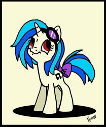 Size: 496x594 | Tagged: dead source, safe, artist:kiguren, dj pon-3, vinyl scratch, pony, unicorn, g3, g3.5, g4, female, solo